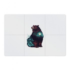 Магнитный плакат 3Х2 с принтом Дух природы в Петрозаводске, Полимерный материал с магнитным слоем | 6 деталей размером 9*9 см | bear | pooh | win dooh | winnie | винни | дикий | зверь | медведь | пух | символ