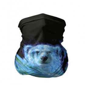 Бандана-труба 3D с принтом Мишка на Севере в Петрозаводске, 100% полиэстер, ткань с особыми свойствами — Activecool | плотность 150‒180 г/м2; хорошо тянется, но сохраняет форму | bear | pooh | win dooh | winnie | арктика | винни | дикий | зверь | медведь | пух | север | символ | снег