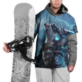 Накидка на куртку 3D с принтом Северный король в Петрозаводске, 100% полиэстер |  | bear | pooh | win dooh | winnie | арктика | винни | дикий | зверь | медведь | пух | север | символ | снег
