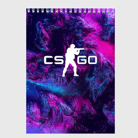 Скетчбук с принтом CS GO HYPER BEAST LANDSCAPE в Петрозаводске, 100% бумага
 | 48 листов, плотность листов — 100 г/м2, плотность картонной обложки — 250 г/м2. Листы скреплены сверху удобной пружинной спиралью | Тематика изображения на принте: action | astralis | awp | counter strike | cs go | cs go global offensive | cybersport | game | gamer | hyper beast | shooter | skin | team liquid | киберспорт | оружие | скины