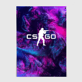 Постер с принтом CS GO HYPER BEAST LANDSCAPE в Петрозаводске, 100% бумага
 | бумага, плотность 150 мг. Матовая, но за счет высокого коэффициента гладкости имеет небольшой блеск и дает на свету блики, но в отличии от глянцевой бумаги не покрыта лаком | action | astralis | awp | counter strike | cs go | cs go global offensive | cybersport | game | gamer | hyper beast | shooter | skin | team liquid | киберспорт | оружие | скины