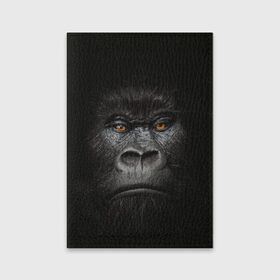 Обложка для паспорта матовая кожа с принтом Горилла 3D в Петрозаводске, натуральная матовая кожа | размер 19,3 х 13,7 см; прозрачные пластиковые крепления | горилла | животные | обезьянка