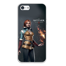 Чехол для iPhone 5/5S матовый с принтом The Witcher 3 в Петрозаводске, Силикон | Область печати: задняя сторона чехла, без боковых панелей | wild hunt | witcher | арбалет | ведьмак 3 | геральт | дикая | магия | охота | сказка | сфера | фэнтези | цири