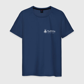 Мужская футболка хлопок с принтом Yorha Unit 9 Type S shirt в Петрозаводске, 100% хлопок | прямой крой, круглый вырез горловины, длина до линии бедер, слегка спущенное плечо. | nier_automata