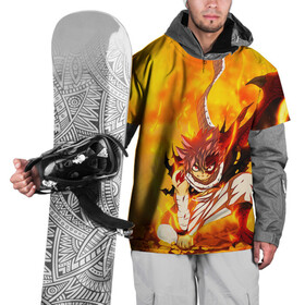 Накидка на куртку 3D с принтом Fire в Петрозаводске, 100% полиэстер |  | Тематика изображения на принте: fairy tail | нацу | хвост феи