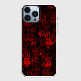 Чехол для iPhone 13 Pro Max с принтом КРОВАВЫЕ РУКИ   КРОВЬ   BLOOD HANDS в Петрозаводске,  |  | blood | blood mask | hand | mask | pattern | брызги | кровавая маска | кровавые руки | кровь | маска | паттерн | потеки | руки