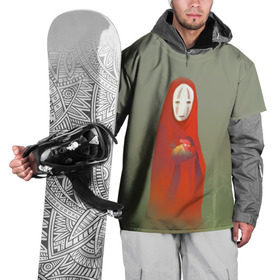 Накидка на куртку 3D с принтом Унесенные призраками в Петрозаводске, 100% полиэстер |  | Тематика изображения на принте: spirited away | аниме | безликий | унесённые призраками | хаяо миядзаки