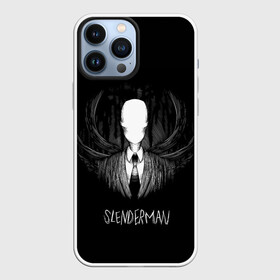 Чехол для iPhone 13 Pro Max с принтом SLENDER MAN в Петрозаводске,  |  | horror | slender | slender the arrival | slenderman | монстры | ночь | фантастика