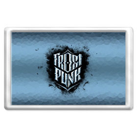 Магнит 45*70 с принтом Frostpunk Logo в Петрозаводске, Пластик | Размер: 78*52 мм; Размер печати: 70*45 | frost punk | frostpunk | фрост панк | фростпанк