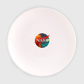 Тарелка с принтом Nasa Space в Петрозаводске, фарфор | диаметр - 210 мм
диаметр для нанесения принта - 120 мм | америка | астронавт | звезды | космонавт | космос | логотип | наса | сша