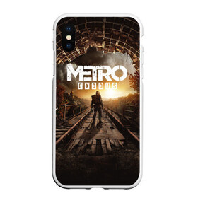 Чехол для iPhone XS Max матовый с принтом METRO EXODUS в Петрозаводске, Силикон | Область печати: задняя сторона чехла, без боковых панелей | exodus | horror | metro exodus | survival | игры | исход | метро | метро 2035