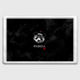 Магнит 45*70 с принтом Cygo - panda E в Петрозаводске, Пластик | Размер: 78*52 мм; Размер печати: 70*45 | Тематика изображения на принте: cygo | panda e | rap | бандана | гепард | голова | леонид вакальчук | медведь | мы бежим с тобой как будто от гепарда | надпись | панда е | реп | репер | рэп | рэпер | сайго | суго | цуго