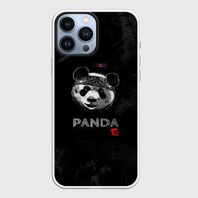 Чехол для iPhone 13 Pro Max с принтом Cygo   panda E в Петрозаводске,  |  | cygo | panda e | rap | бандана | гепард | голова | леонид вакальчук | медведь | мы бежим с тобой как будто от гепарда | надпись | панда е | реп | репер | рэп | рэпер | сайго | суго | цуго