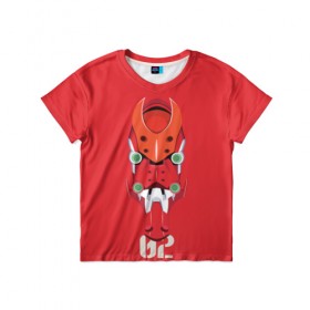 Детская футболка 3D с принтом Евангелион в Петрозаводске, 100% гипоаллергенный полиэфир | прямой крой, круглый вырез горловины, длина до линии бедер, чуть спущенное плечо, ткань немного тянется | 02 | евагелион | робот | череп