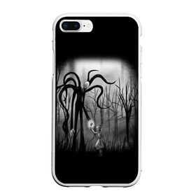 Чехол для iPhone 7Plus/8 Plus матовый с принтом Slenderman в Петрозаводске, Силикон | Область печати: задняя сторона чехла, без боковых панелей | slenderman