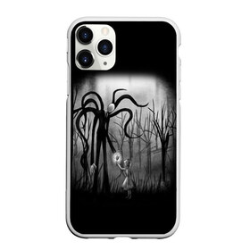 Чехол для iPhone 11 Pro матовый с принтом Slenderman в Петрозаводске, Силикон |  | Тематика изображения на принте: slenderman