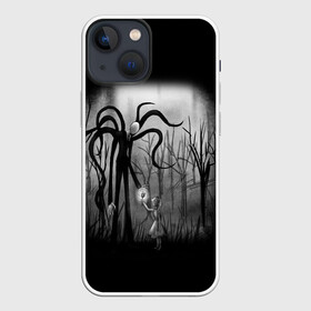 Чехол для iPhone 13 mini с принтом Slenderman в Петрозаводске,  |  | Тематика изображения на принте: slenderman