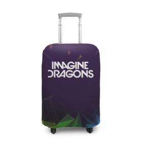 Чехол для чемодана 3D с принтом IMAGINE DRAGONS в Петрозаводске, 86% полиэфир, 14% спандекс | двустороннее нанесение принта, прорези для ручек и колес | alteranative rock | imagone dragons | music | rap | rock | альтернативный рок | группа | драконы | музыка | музыканты | реп | рок