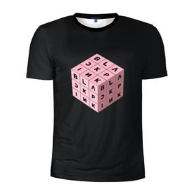 Мужская футболка 3D спортивная с принтом BLACKPINK в Петрозаводске, 100% полиэстер с улучшенными характеристиками | приталенный силуэт, круглая горловина, широкие плечи, сужается к линии бедра | black pink | blackpink | square two | square up | дженни ким | лалиса манобан