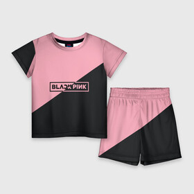 Детский костюм с шортами 3D с принтом Black Pink в Петрозаводске,  |  | black pink | blackpink | square two | square up | дженни ким | лалиса манобан