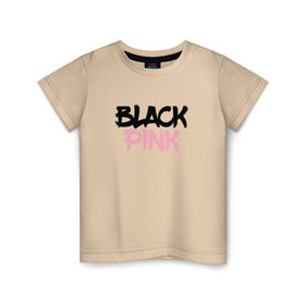 Детская футболка хлопок с принтом BLACKPINK в Петрозаводске, 100% хлопок | круглый вырез горловины, полуприлегающий силуэт, длина до линии бедер | 