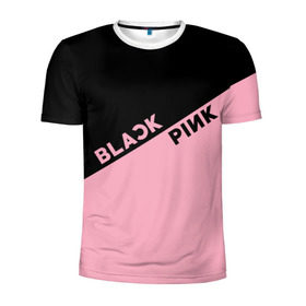 Мужская футболка 3D спортивная с принтом BlackPink в Петрозаводске, 100% полиэстер с улучшенными характеристиками | приталенный силуэт, круглая горловина, широкие плечи, сужается к линии бедра | blackpink | k pop | music | блэк пинк | дженни | джису | лис | музыка | розэ