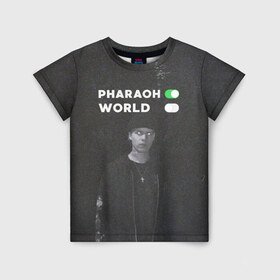 Детская футболка 3D с принтом PharaON в Петрозаводске, 100% гипоаллергенный полиэфир | прямой крой, круглый вырез горловины, длина до линии бедер, чуть спущенное плечо, ткань немного тянется | deaddynasty | pharaoh | phuneral | фараон
