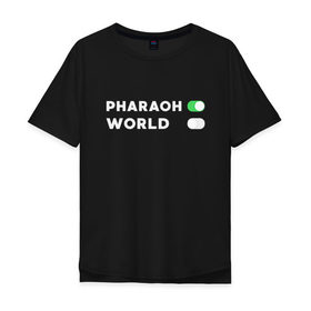 Мужская футболка хлопок Oversize с принтом ФараОН в Петрозаводске, 100% хлопок | свободный крой, круглый ворот, “спинка” длиннее передней части | deaddynasty | pharaoh | phuneral | фараон