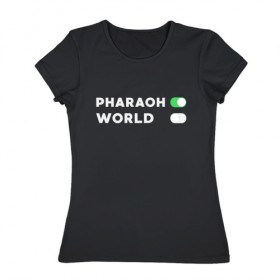 Женская футболка хлопок с принтом ФараОН в Петрозаводске, 100% хлопок | прямой крой, круглый вырез горловины, длина до линии бедер, слегка спущенное плечо | deaddynasty | pharaoh | phuneral | фараон