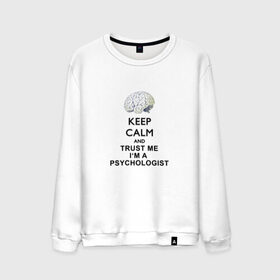 Мужской свитшот хлопок с принтом Keep calm в Петрозаводске, 100% хлопок |  | psychologist | психиатр | психиатрия | психолог | психотерапевт