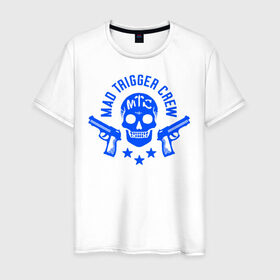 Мужская футболка хлопок с принтом Hypnosis Mic Mad Trigger Crew в Петрозаводске, 100% хлопок | прямой крой, круглый вырез горловины, длина до линии бедер, слегка спущенное плечо. | 