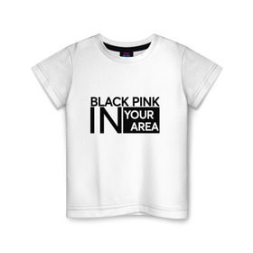 Детская футболка хлопок с принтом BlackPink в Петрозаводске, 100% хлопок | круглый вырез горловины, полуприлегающий силуэт, длина до линии бедер | blackpink | k pop | music | блэк пинк | дженни | джису | лис | музыка | розэ