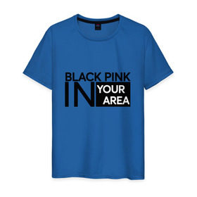Мужская футболка хлопок с принтом BlackPink в Петрозаводске, 100% хлопок | прямой крой, круглый вырез горловины, длина до линии бедер, слегка спущенное плечо. | blackpink | k pop | music | блэк пинк | дженни | джису | лис | музыка | розэ
