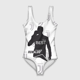 Купальник-боди 3D с принтом Ronaldo the best в Петрозаводске, 82% полиэстер, 18% эластан | Круглая горловина, круглый вырез на спине | 7 | cristiano | juventus | ronaldo | криштиану | роналду | ювентус