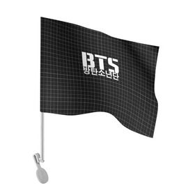 Флаг для автомобиля с принтом BTS в Петрозаводске, 100% полиэстер | Размер: 30*21 см | bts | bts army | j hope | jimin | jin | jungkook | k pop | rap monster | rapmon | suga | v | бтс | корея