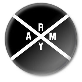 Значок с принтом BTS ARMY в Петрозаводске,  металл | круглая форма, металлическая застежка в виде булавки | bts | bts army | j hope | jimin | jin | jungkook | k pop | rap monster | rapmon | suga | v | бтс | корея