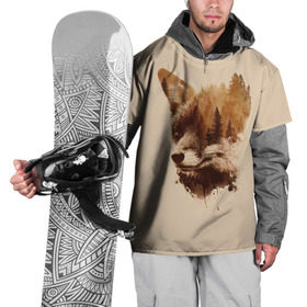 Накидка на куртку 3D с принтом Лесной Лис в Петрозаводске, 100% полиэстер |  | forest | fox | foxes | tree | trees | дерево | деревья | лес | лис | лиса | лисица | лисицы | лисы