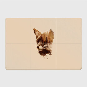 Магнитный плакат 3Х2 с принтом Лесной Лис в Петрозаводске, Полимерный материал с магнитным слоем | 6 деталей размером 9*9 см | forest | fox | foxes | tree | trees | дерево | деревья | лес | лис | лиса | лисица | лисицы | лисы