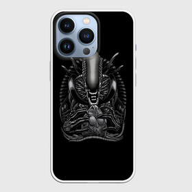 Чехол для iPhone 13 Pro с принтом Чужой и Его Прелесть в Петрозаводске,  |  | alien | aliens | horror | predator | ufo | инопланетяне | инопланетянин | нло | пришелец | пришельцы | ужасы | фантастика | хищник | чужой