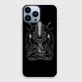 Чехол для iPhone 13 Pro Max с принтом Чужой и Его Прелесть в Петрозаводске,  |  | alien | aliens | horror | predator | ufo | инопланетяне | инопланетянин | нло | пришелец | пришельцы | ужасы | фантастика | хищник | чужой