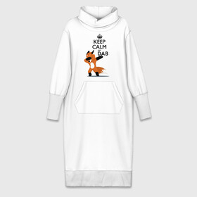 Платье удлиненное хлопок с принтом Dab лиса в Петрозаводске,  |  | fox | keep calm | даб | дэб | лис | лиса