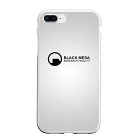 Чехол для iPhone 7Plus/8 Plus матовый с принтом Black Mesa в Петрозаводске, Силикон | Область печати: задняя сторона чехла, без боковых панелей | black mesa | half life | халф лайф | черная меса