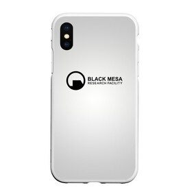 Чехол для iPhone XS Max матовый с принтом Black Mesa в Петрозаводске, Силикон | Область печати: задняя сторона чехла, без боковых панелей | black mesa | half life | халф лайф | черная меса