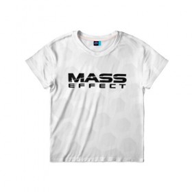 Детская футболка 3D с принтом Mass Effect в Петрозаводске, 100% гипоаллергенный полиэфир | прямой крой, круглый вырез горловины, длина до линии бедер, чуть спущенное плечо, ткань немного тянется | effect | game | games | rpg | shepard | игра | игры | масс | рпг | шепард | эффект
