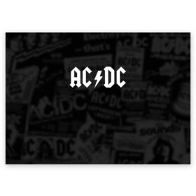 Поздравительная открытка с принтом AC/DC в Петрозаводске, 100% бумага | плотность бумаги 280 г/м2, матовая, на обратной стороне линовка и место для марки
 | Тематика изображения на принте: acdc | альтернатива | группа | диси | метал | музыка | музыканты | рок | эйси | эйсидиси
