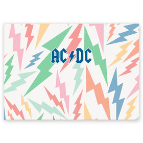Поздравительная открытка с принтом AC/DC в Петрозаводске, 100% бумага | плотность бумаги 280 г/м2, матовая, на обратной стороне линовка и место для марки
 | Тематика изображения на принте: acdc | альтернатива | группа | диси | метал | музыка | музыканты | рок | эйси | эйсидиси