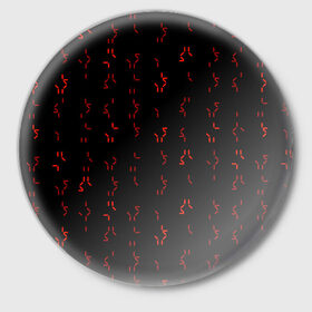 Значок с принтом Алфавит хищников в Петрозаводске,  металл | круглая форма, металлическая застежка в виде булавки | prediator | алфавит | инопланетяне | код | опасность | пришельцы | символы | фильм | хищник