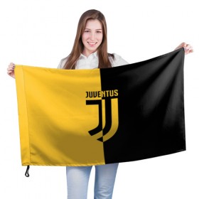 Флаг 3D с принтом JUVENTUS в Петрозаводске, 100% полиэстер | плотность ткани — 95 г/м2, размер — 67 х 109 см. Принт наносится с одной стороны | cr7 | fc | football | football club | juve | juventus | ronaldo | sport | роналдо | спорт | спортивные | униформа | фирменные цвета | фк | футбол | футбольный клуб | ювентус