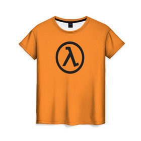Женская футболка 3D с принтом Half-Life в Петрозаводске, 100% полиэфир ( синтетическое хлопкоподобное полотно) | прямой крой, круглый вырез горловины, длина до линии бедер | game | half life | игра | портал | халф лайф