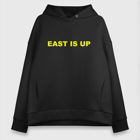 Женское худи Oversize хлопок с принтом EAST IS UP(TOP) в Петрозаводске, френч-терри — 70% хлопок, 30% полиэстер. Мягкий теплый начес внутри —100% хлопок | боковые карманы, эластичные манжеты и нижняя кромка, капюшон на магнитной кнопке | 21 pilots | josh dun | music | rock | twenty one pilots | tyler joseph | джош дан | музыка | рок | тайлер джозеф